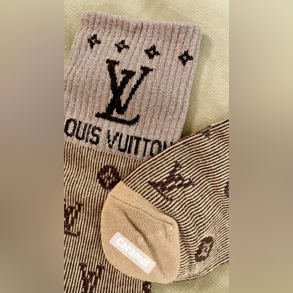 L V Men's Signature Crew Socks - Picture 13 of 14